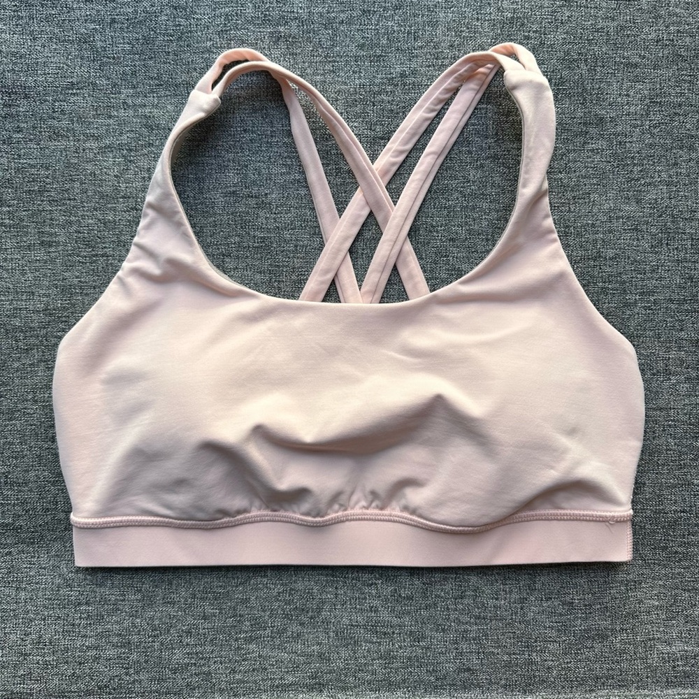 Lululemon Energy Bra Minty Pink Medium Support Luxtreme Sports Bra B/C W2AI3S 8
